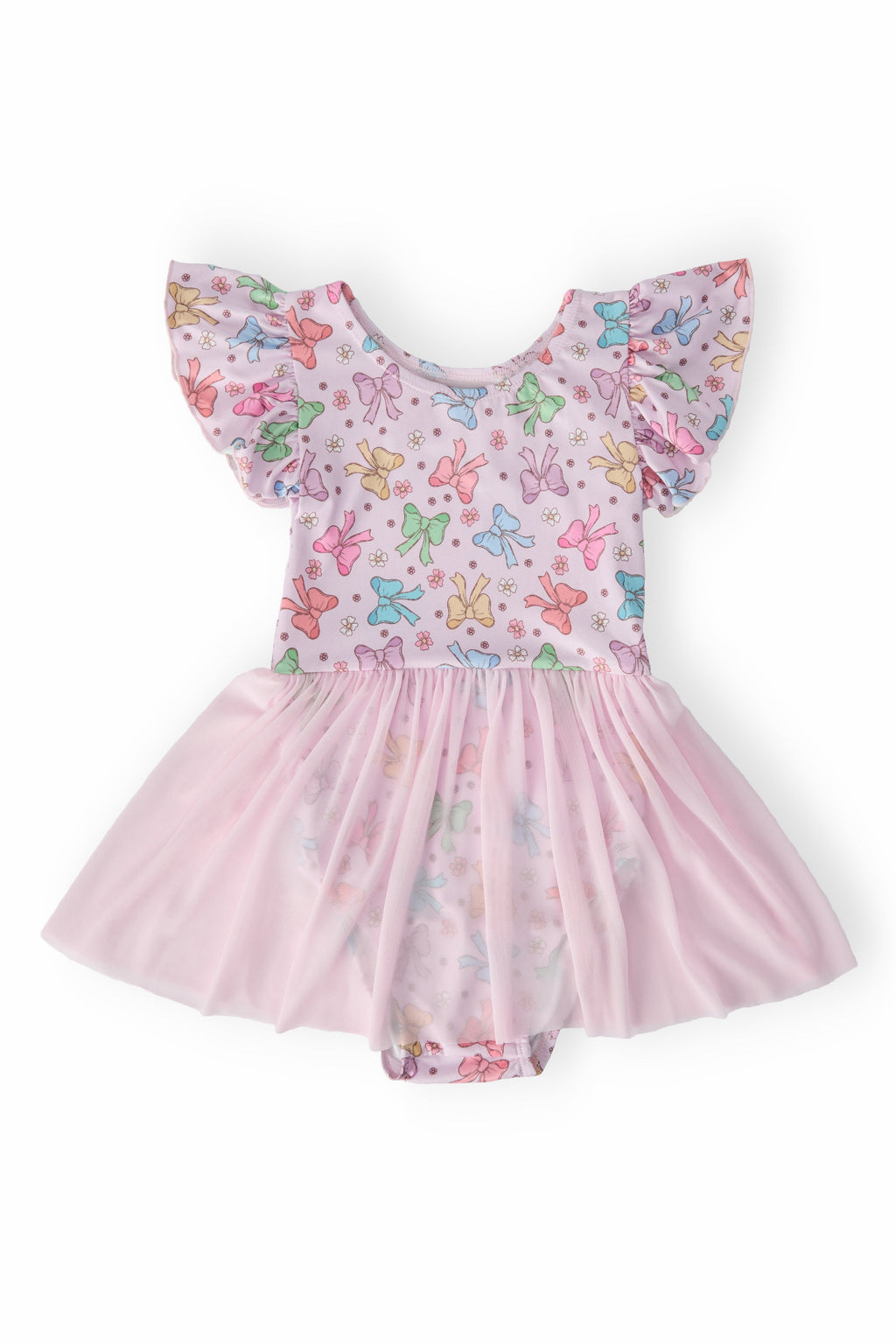 Mila & Rose ® Springtime Bows S/S Twirl Leotard — main product shot