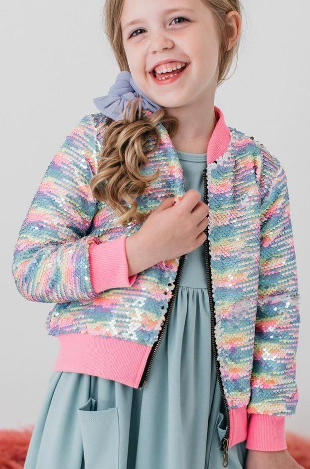 Mila & Rose ® Sprinkles Flip Sequin Jacket — back view