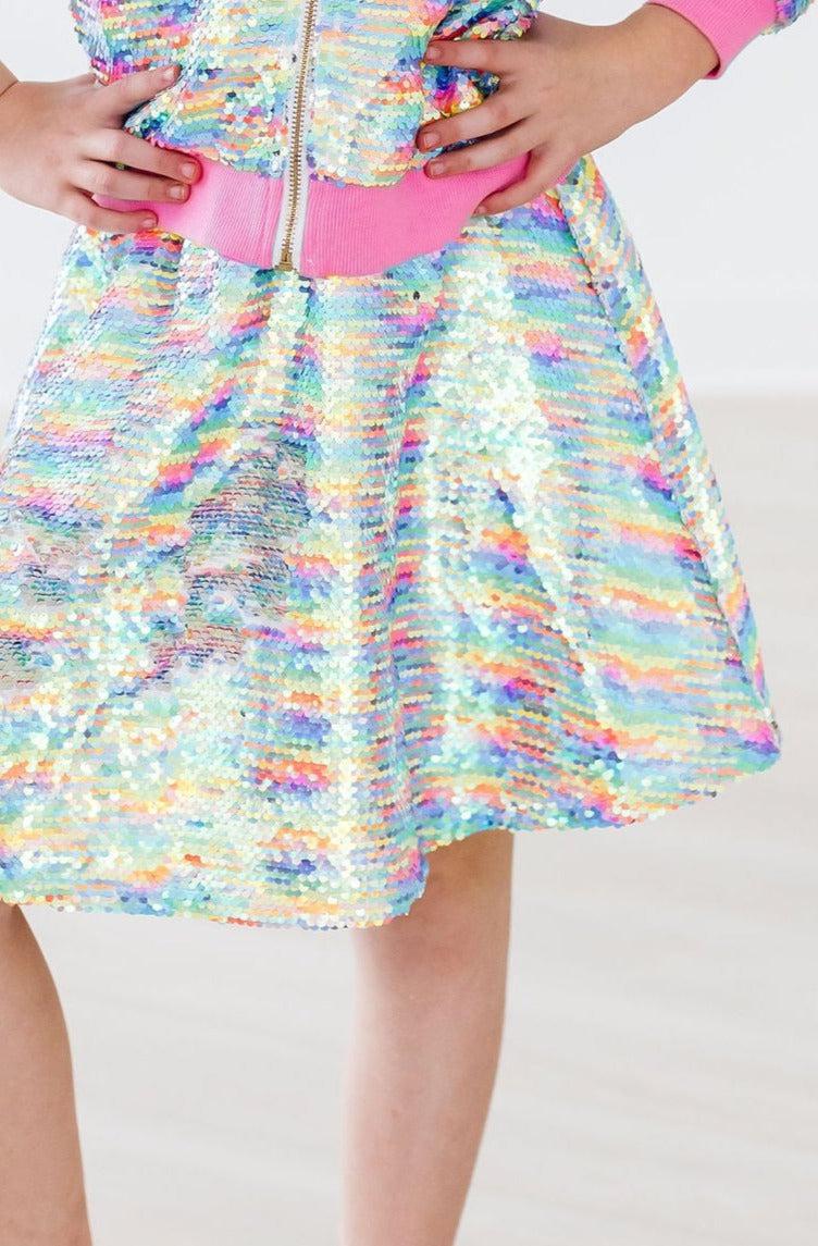 Mila & Rose ® Sprinkles Flip Sequin Twirl Skort — lifestyle context