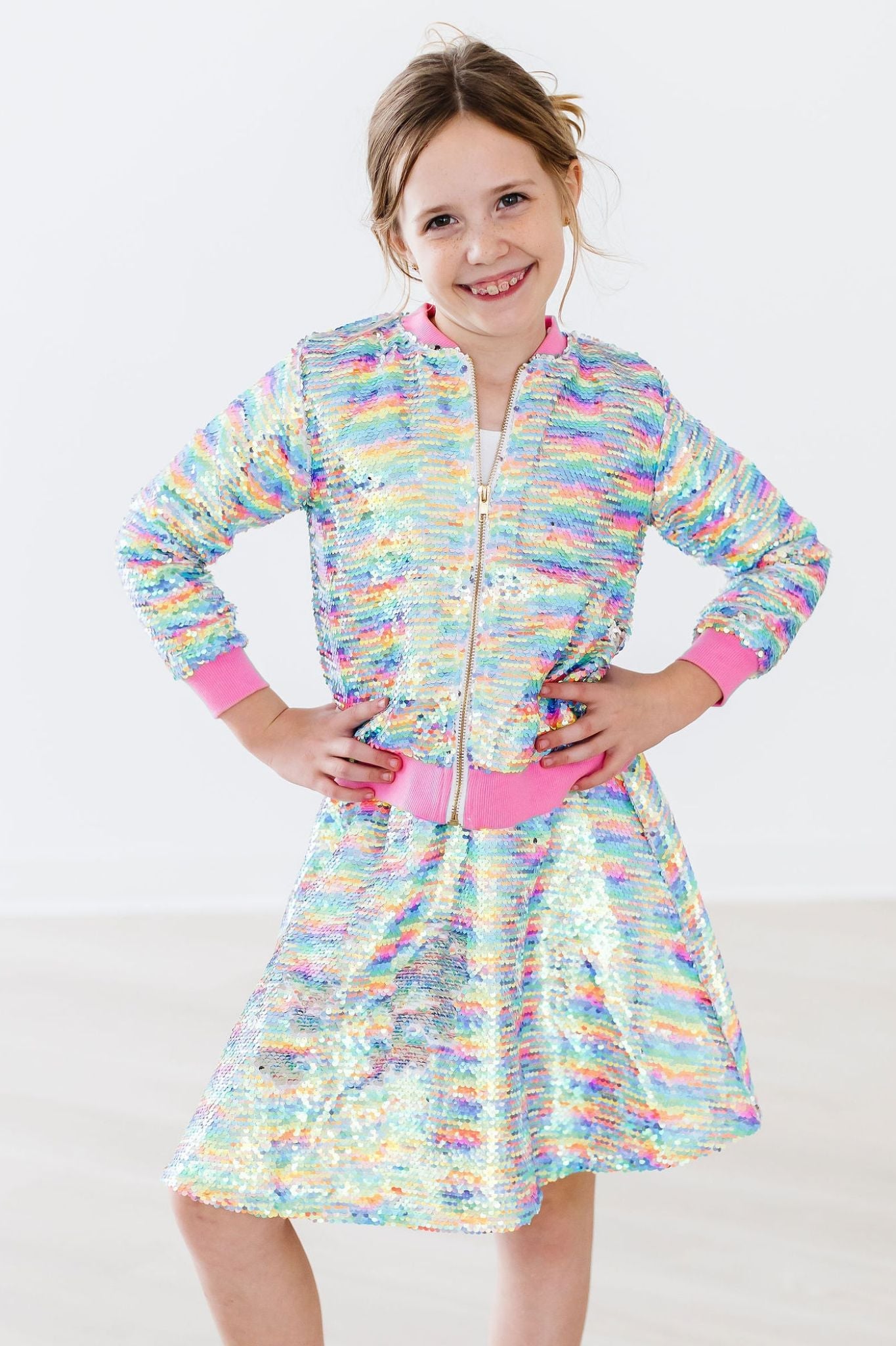 Mila & Rose ® Sprinkles Flip Sequin Twirl Skort — main product shot