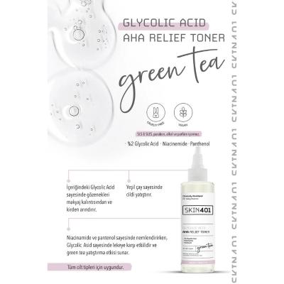 Skin401 Glycolic Acid Toner for Brightening & Exfoliation - Vegan & Cruelty-Free Skincare - 6.76 fl oz