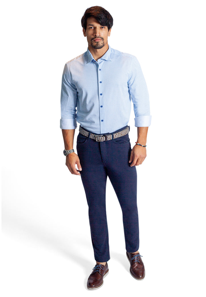 Buki Square Up Long Sleeve Tech Shirt — in-use photo