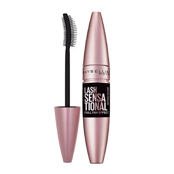 Maybelline Lash Sensational Full Fan Effect Mascara - Intense Black, Volumizing & Waterproof Formula