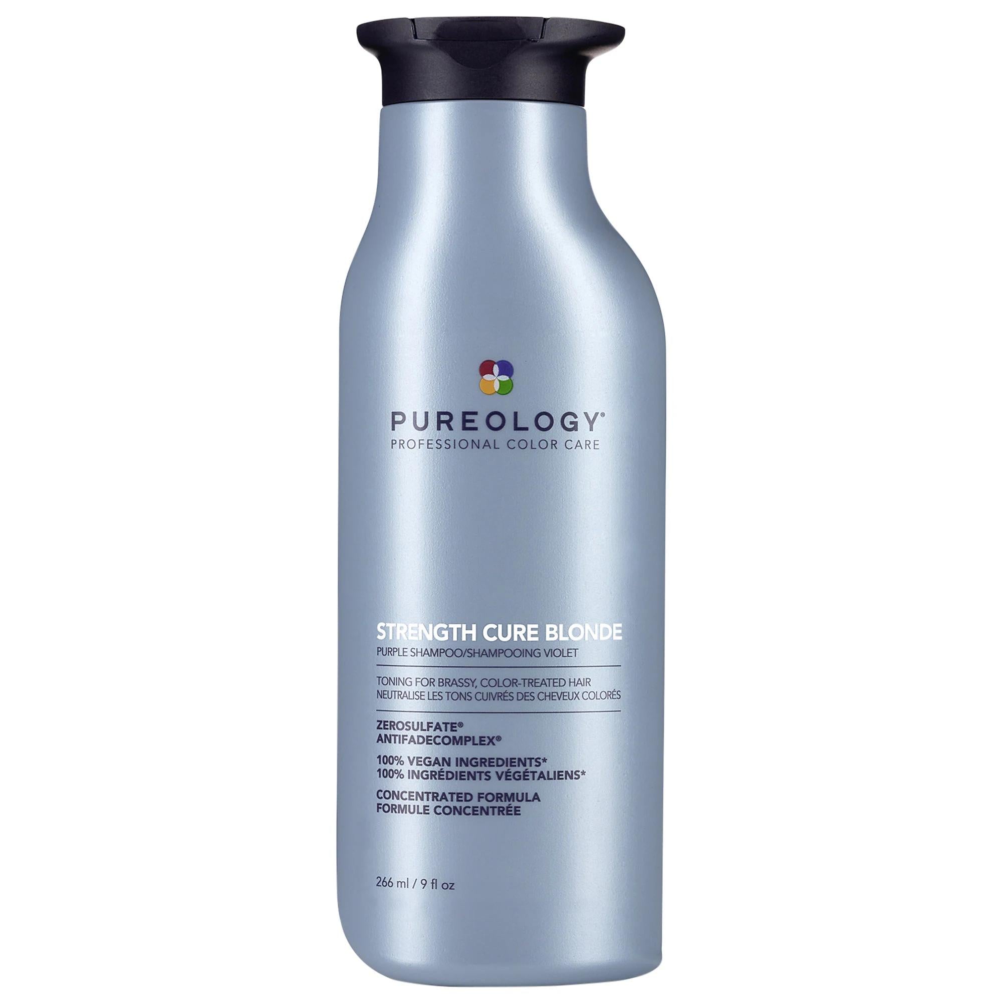 Strength Cure Blonde Purple Shampoo - Sulfate-Free Toning Shampoo for Brassy Hair, Vegan & Cruelty-Free