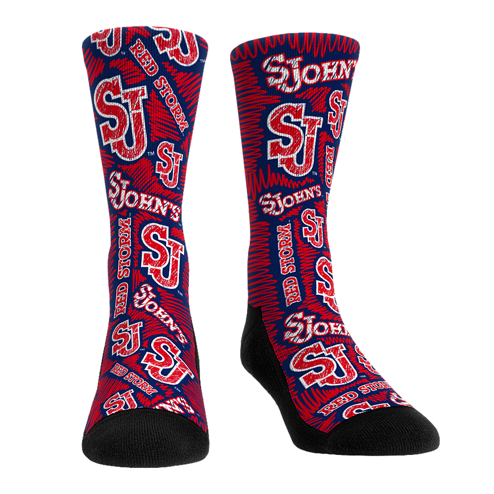 Rock 'Em Socks Rock 'Em Socks St. John's Red Storm - Logo Sketch — main product shot