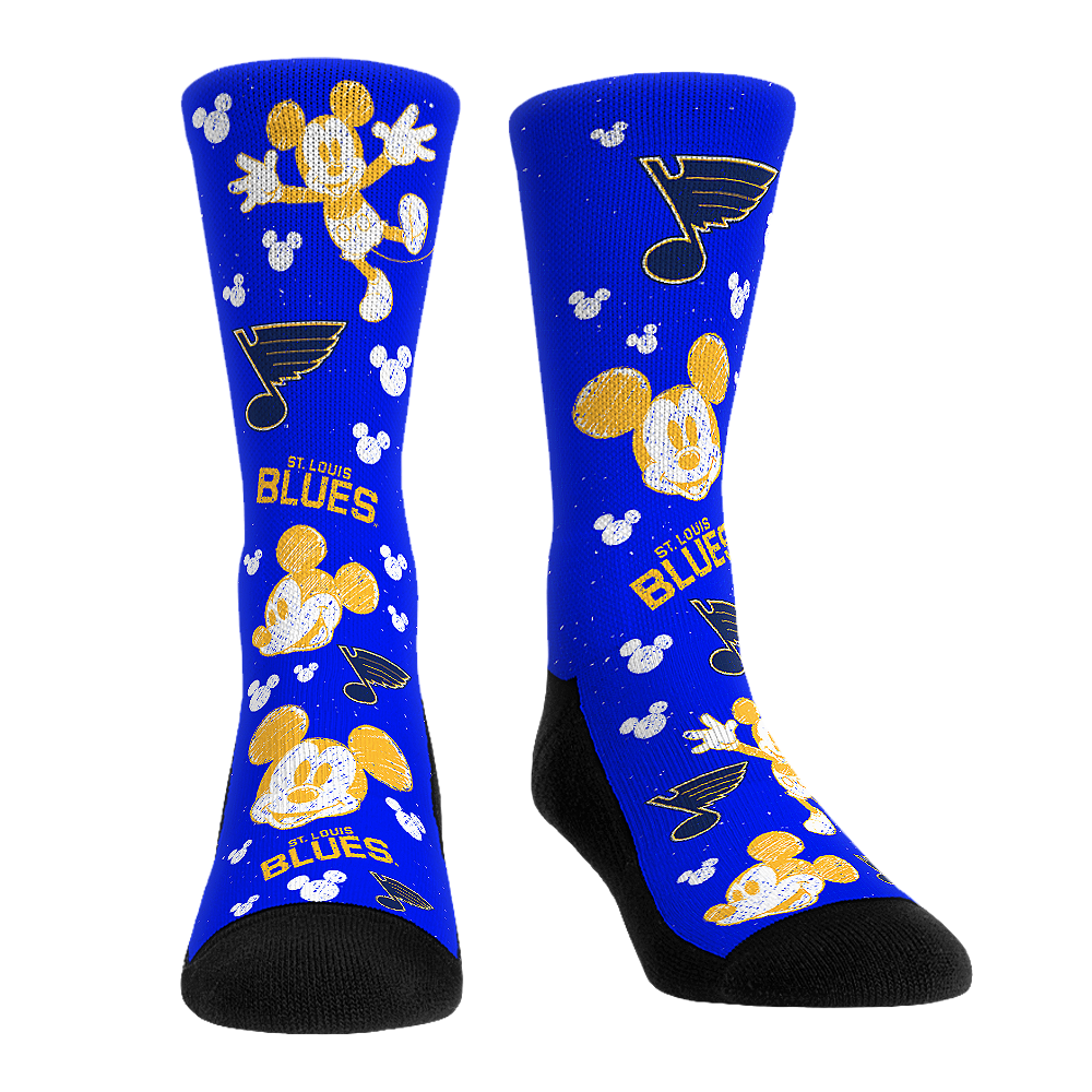 Rock 'Em Socks Rock 'Em Socks St. Louis Blues - Disney - Mickey Sketch — main product shot