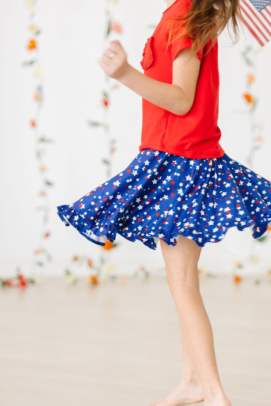 Mila & Rose ® Star Bright Ruffle Twirl Skort — main product shot