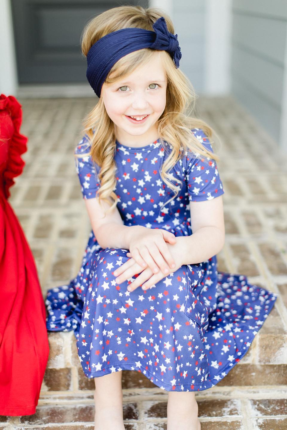 Mila & Rose ® Star Bright S/S Pocket Twirl Dress — side view