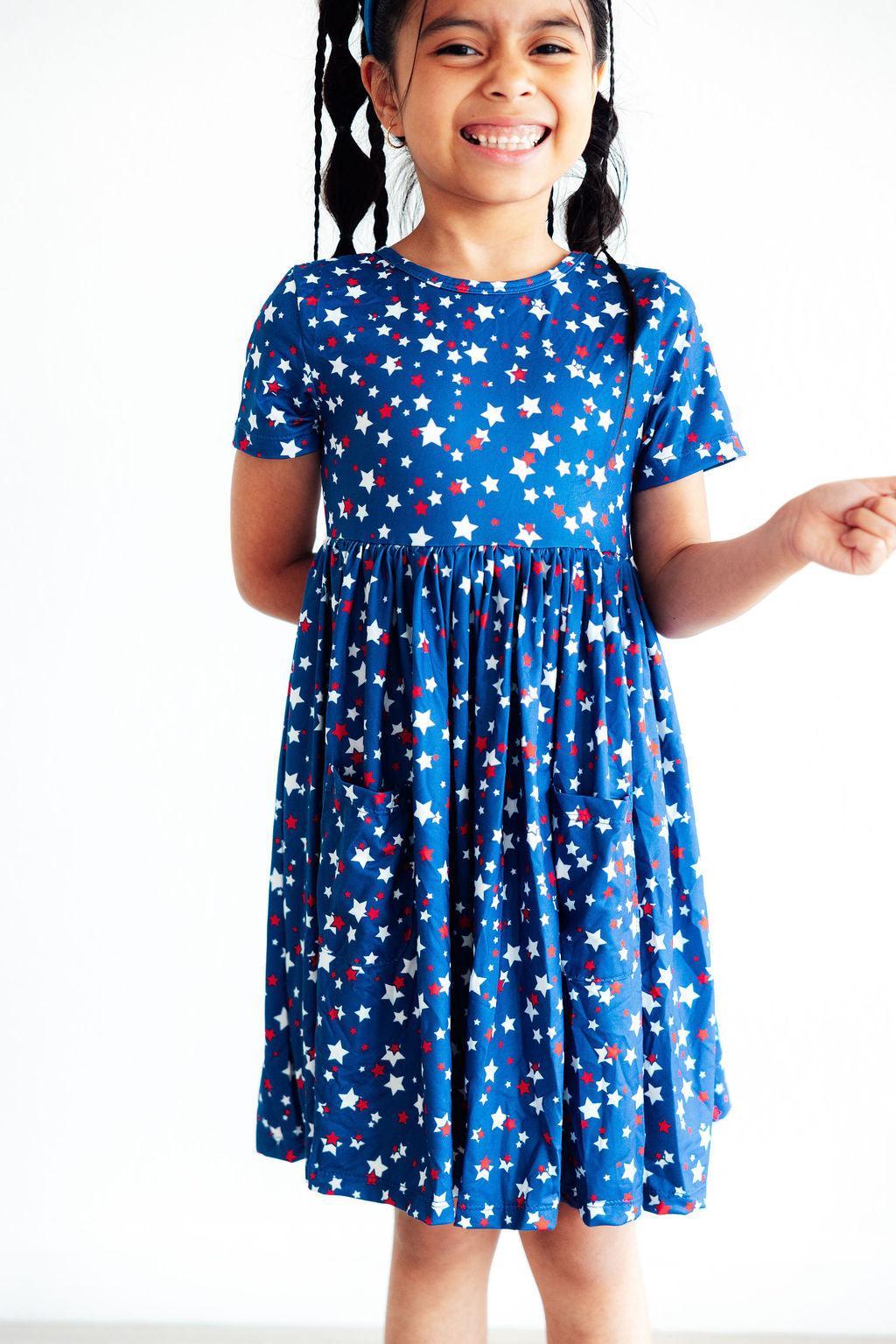 Mila & Rose ® Star Bright S/S Pocket Twirl Dress — main product shot