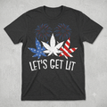 Star-Spangled Stoner 4th of July T-Shirt – Funny Weed Leaf Patriotic Independence Day Graphic Tee