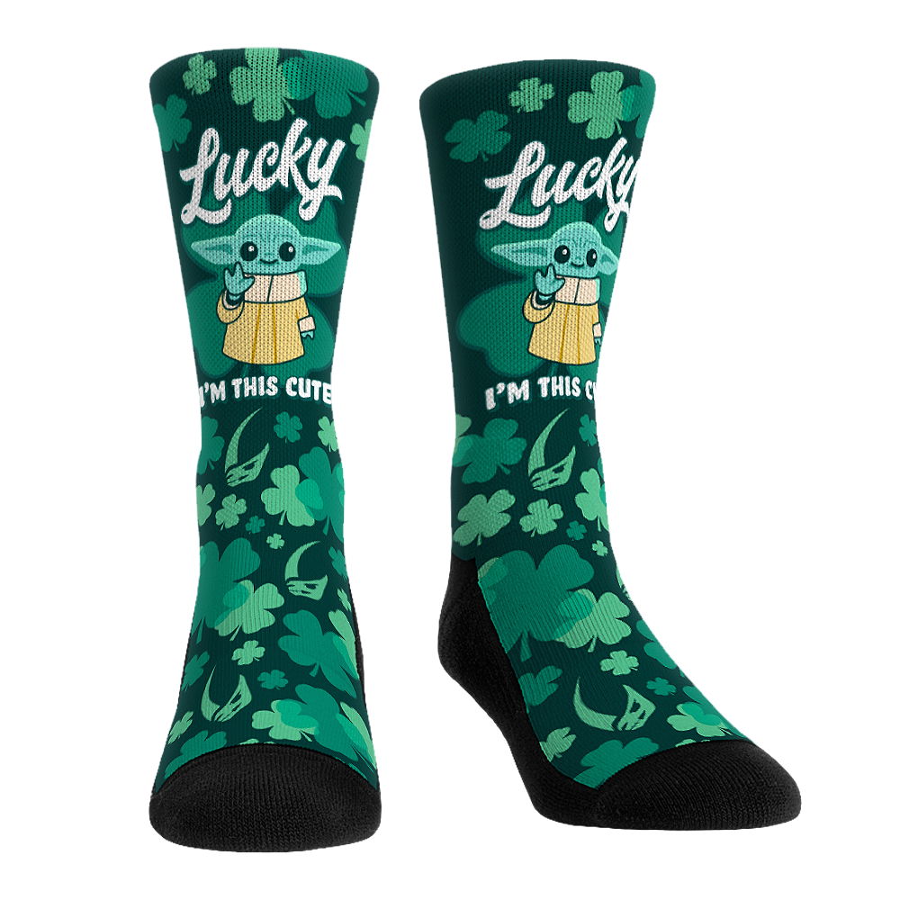 Rock 'Em Socks Rock 'Em Socks Star Wars - Grogu - I'm Lucky I'm This Cute — main product shot