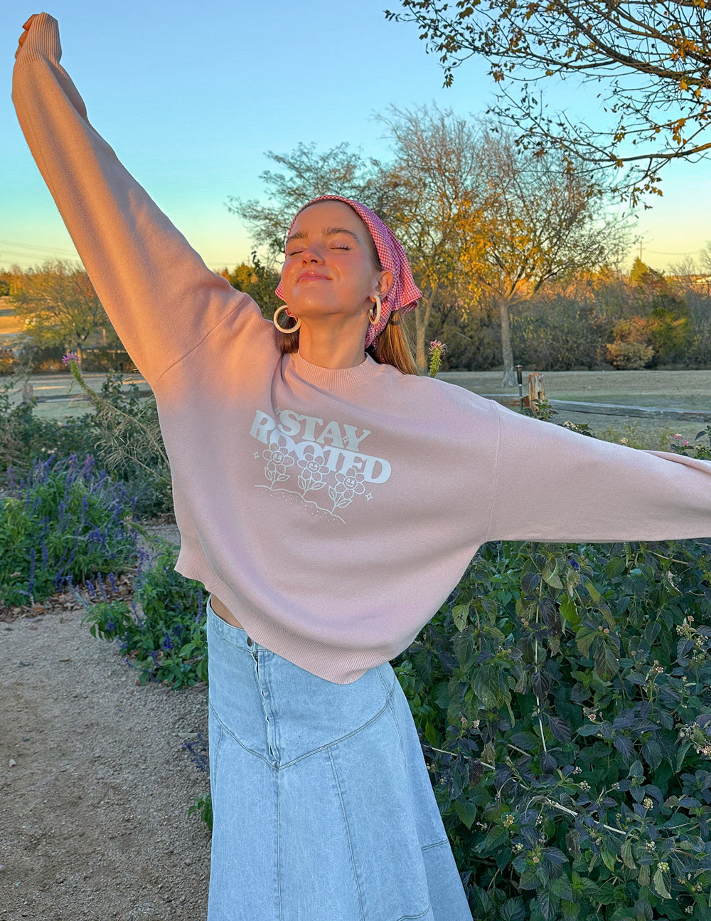Elevated Faith Stay Rooted Knit Sweater — detail shot 7