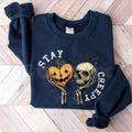 Stay Creepy Sweatshirt | Retro Spooky Halloween Crewneck