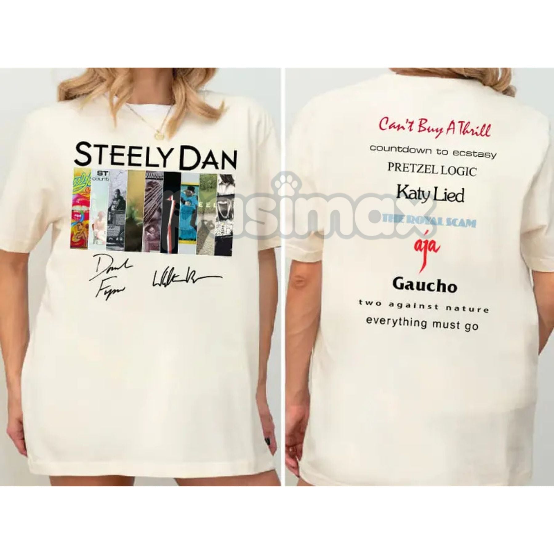 Pasimax Steely Dan 2 Sided Album Shirt — main product shot