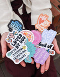 Elevated Faith Mystery Sticker 4-Pack — main product shot