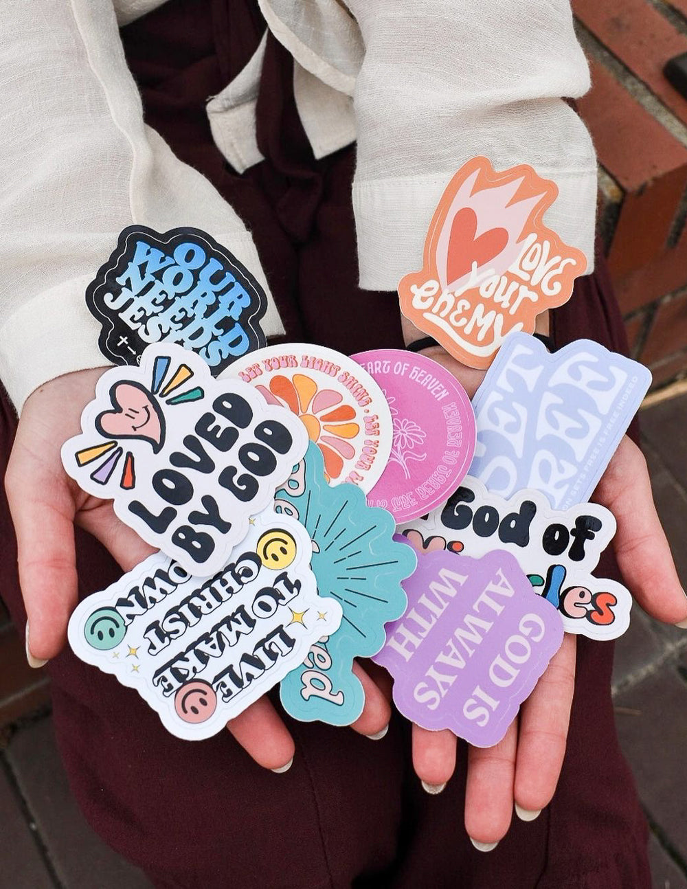 Elevated Faith Mystery Sticker 4-Pack — main product shot
