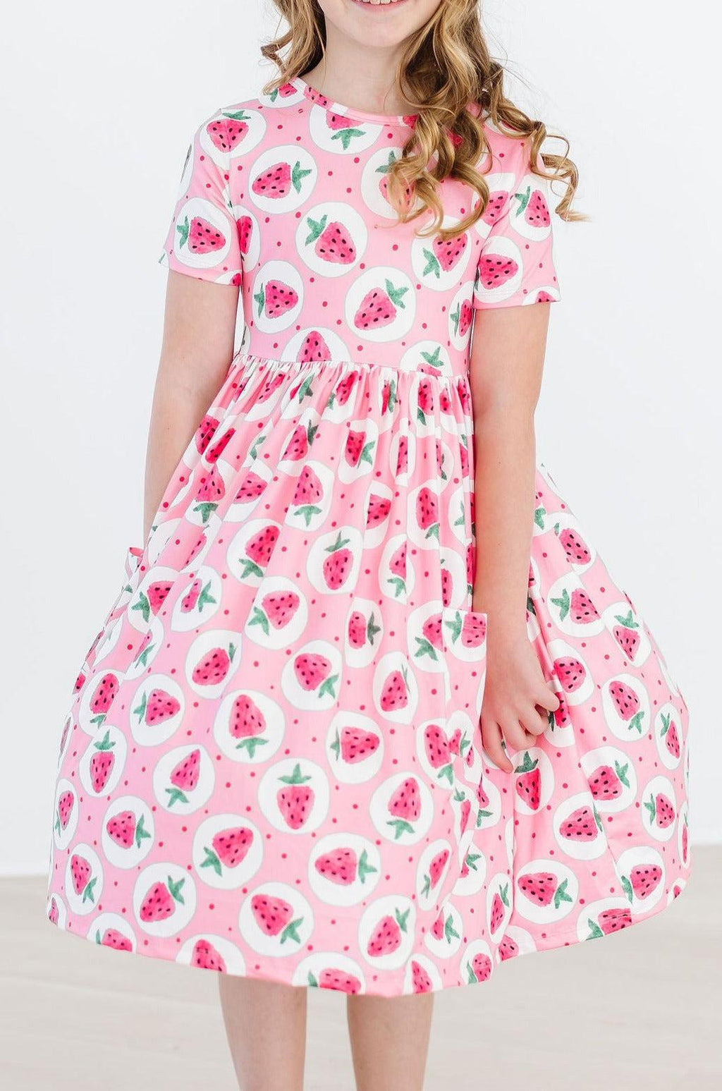 Mila & Rose ® Strawberry Fields S/S Pocket Twirl Dress — size reference