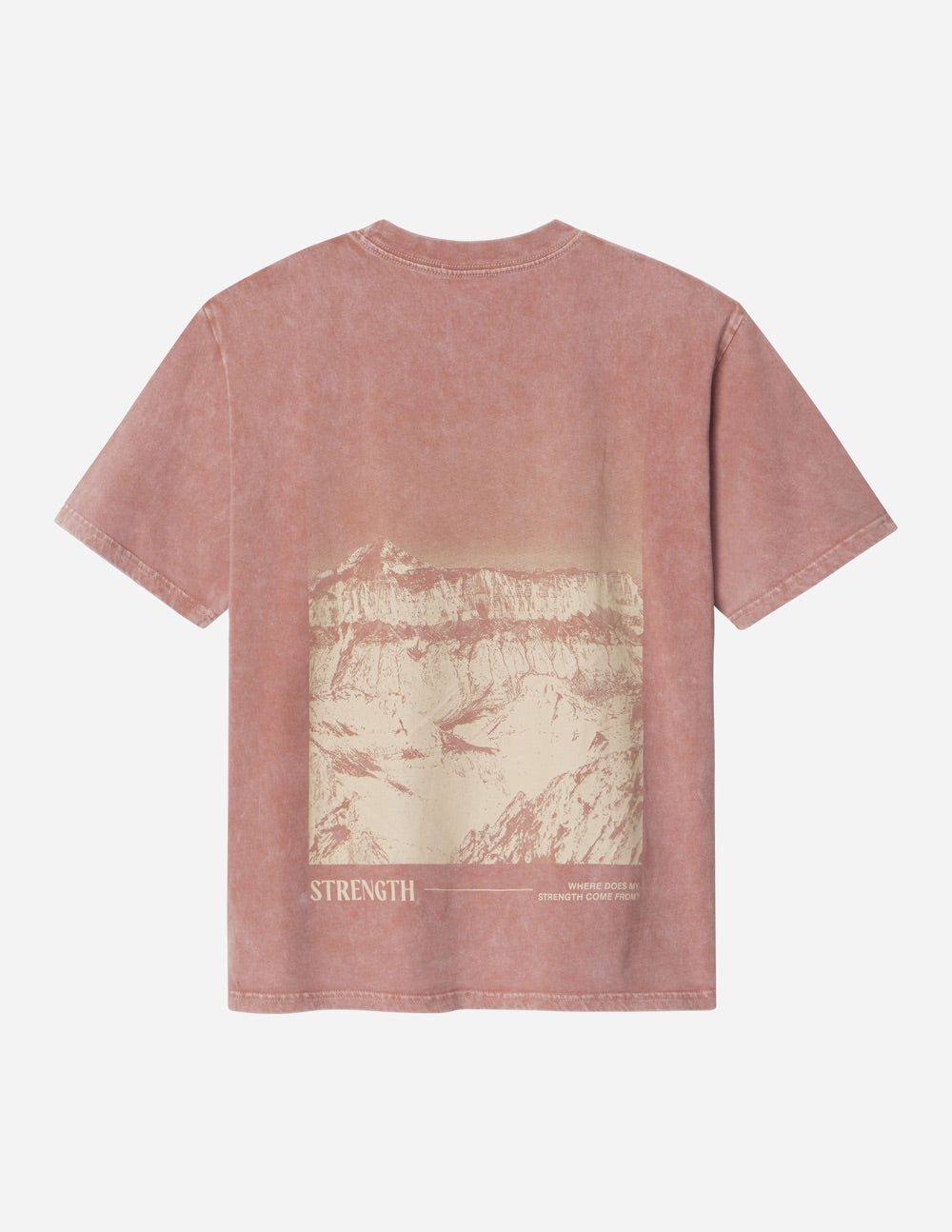 Elevated Faith Strength Unisex Tee — fabric or material detail