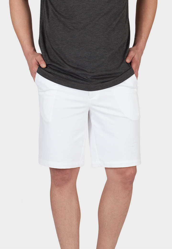 Buki Stretch Eagle Shorts - White — alternative angle