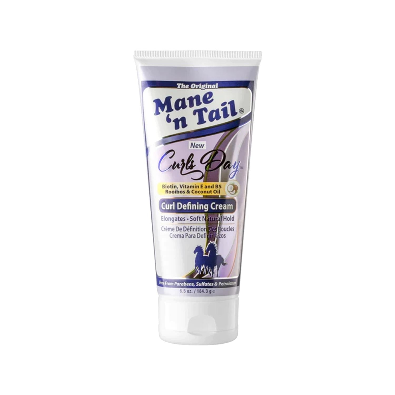 Mane 'n Tail Curls Day Curl Defining Cream: Enhance Natural Curls, Reduce Frizz, and Define Your Hair (184g)