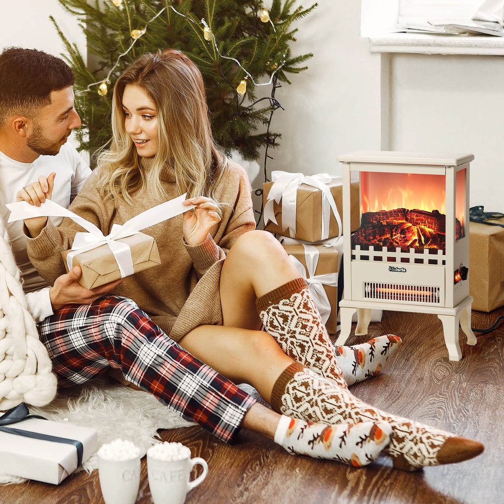 (Open Box) Suburbs TS17Q Electric Fireplace Stove Heater – TURBRO, view 14