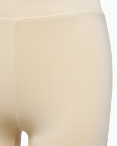 Sueded Stretch Low Rise Pant | Stone
