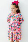 Mila & Rose ® Sugar & Spice 3/4 Sleeve Pocket Twirl Dress — main product shot