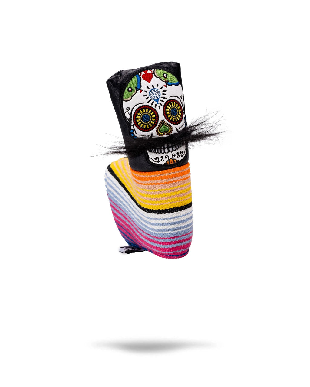 Mustache Sugar Skull - Blade Putter Cover Black – Pins and Aces, view 8