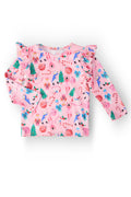 Mila & Rose ® Sugarplum Fairy L/S Ruffle Tee — main product shot