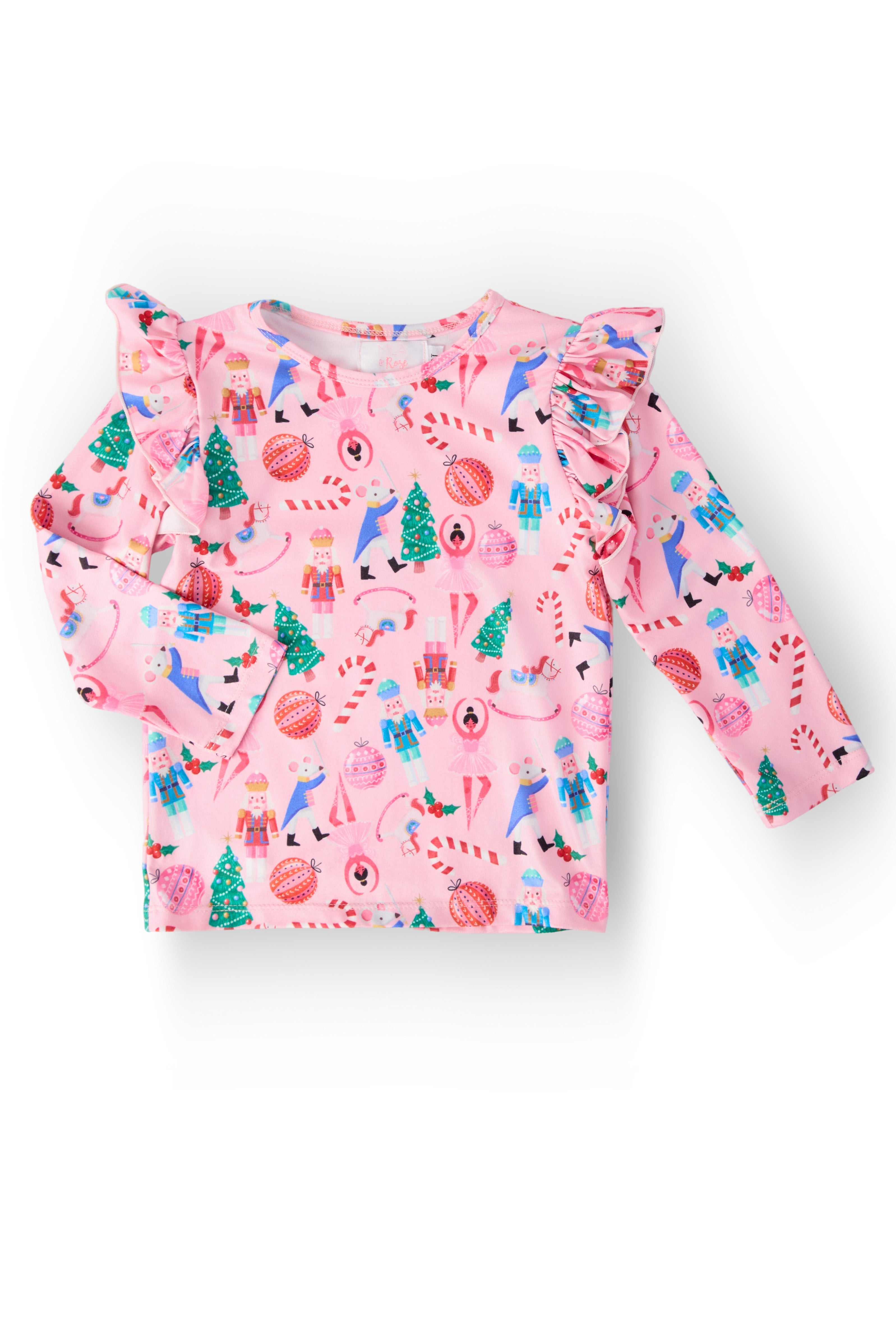 Mila & Rose ® Sugarplum Fairy L/S Ruffle Tee — main product shot