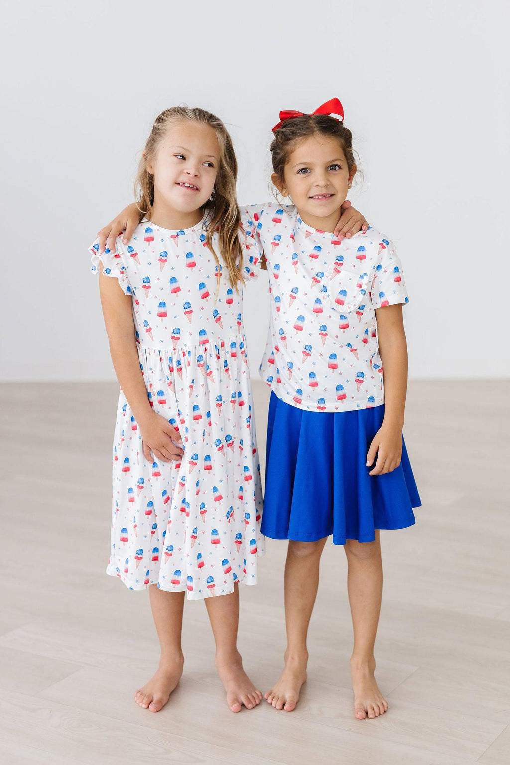 Mila & Rose ® Summer Sweets Flutter Sleeve Twirl Dress — size reference