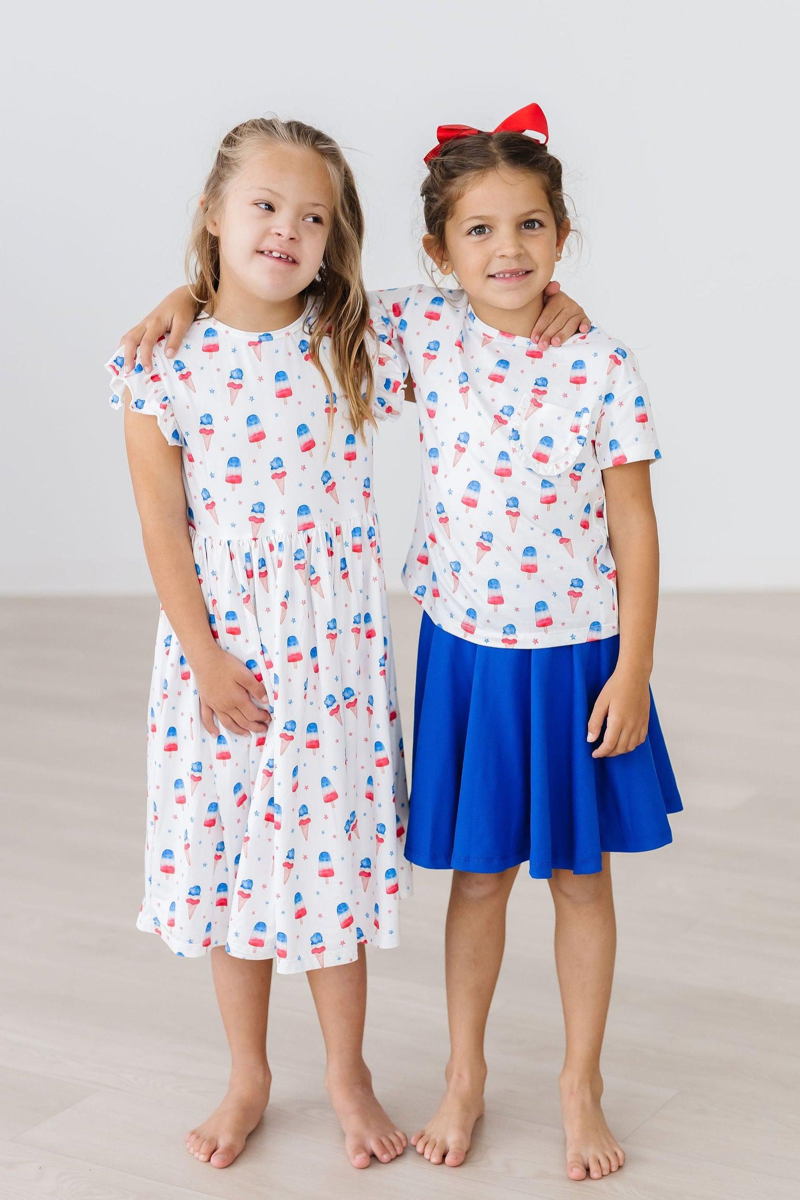 Mila & Rose ® Summer Sweets Ruffle Pocket Tee — alternative angle