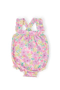 Mila & Rose ® Summer Watercolor Ruffle Cross Back Romper — main product shot