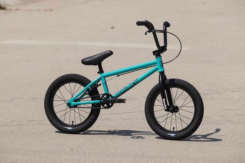 Sunday Primer 16″ Complete BMX Bike - Gloss Turquoise by Skates USA