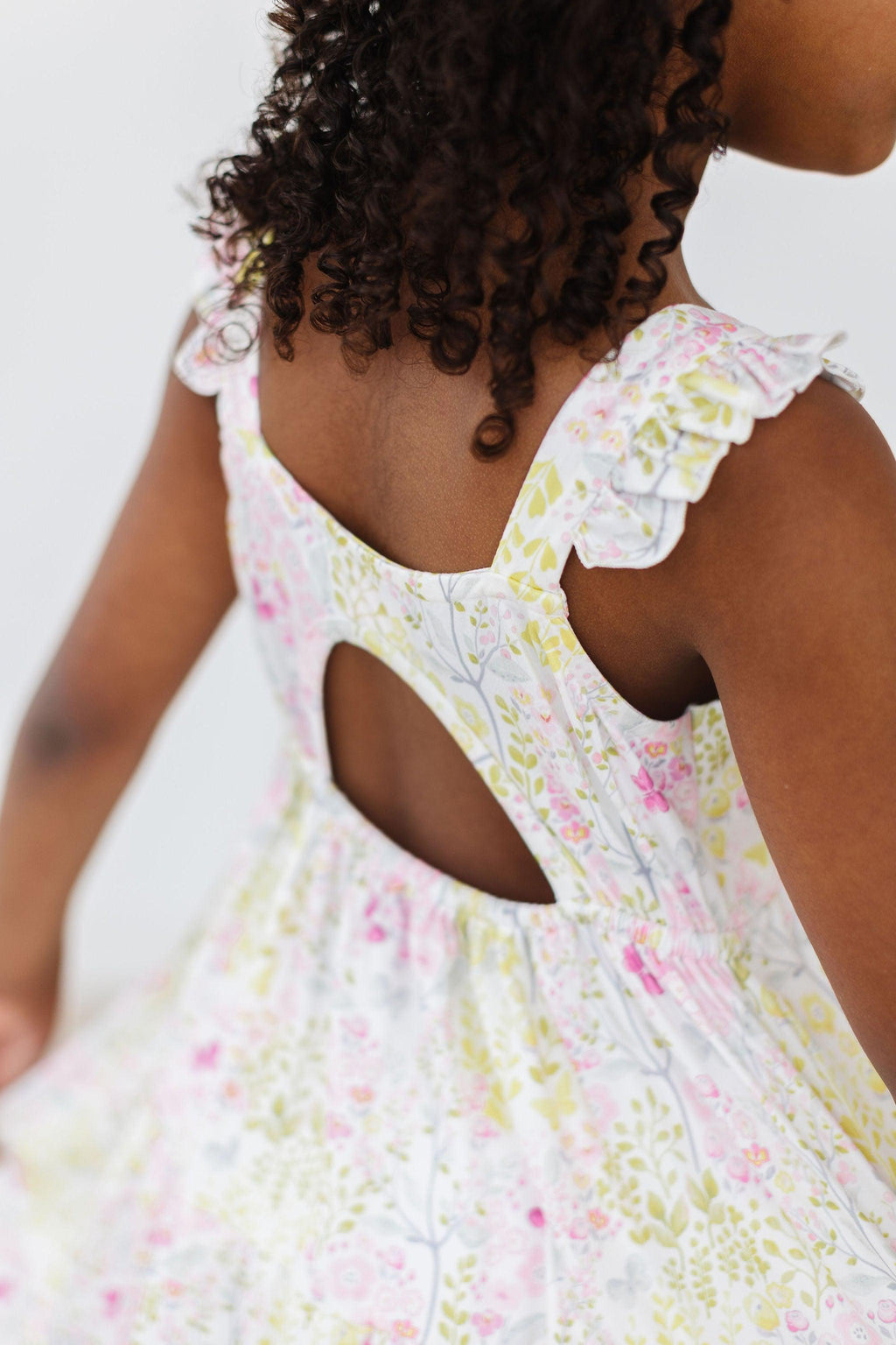 Mila & Rose ® Sunny Days Ruffle Maxi Dress — detail close-up
