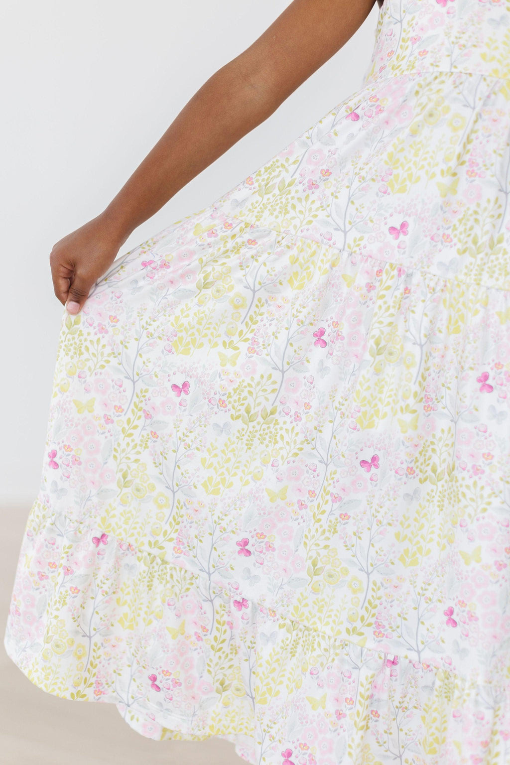 Mila & Rose ® Sunny Days Ruffle Maxi Dress — side view