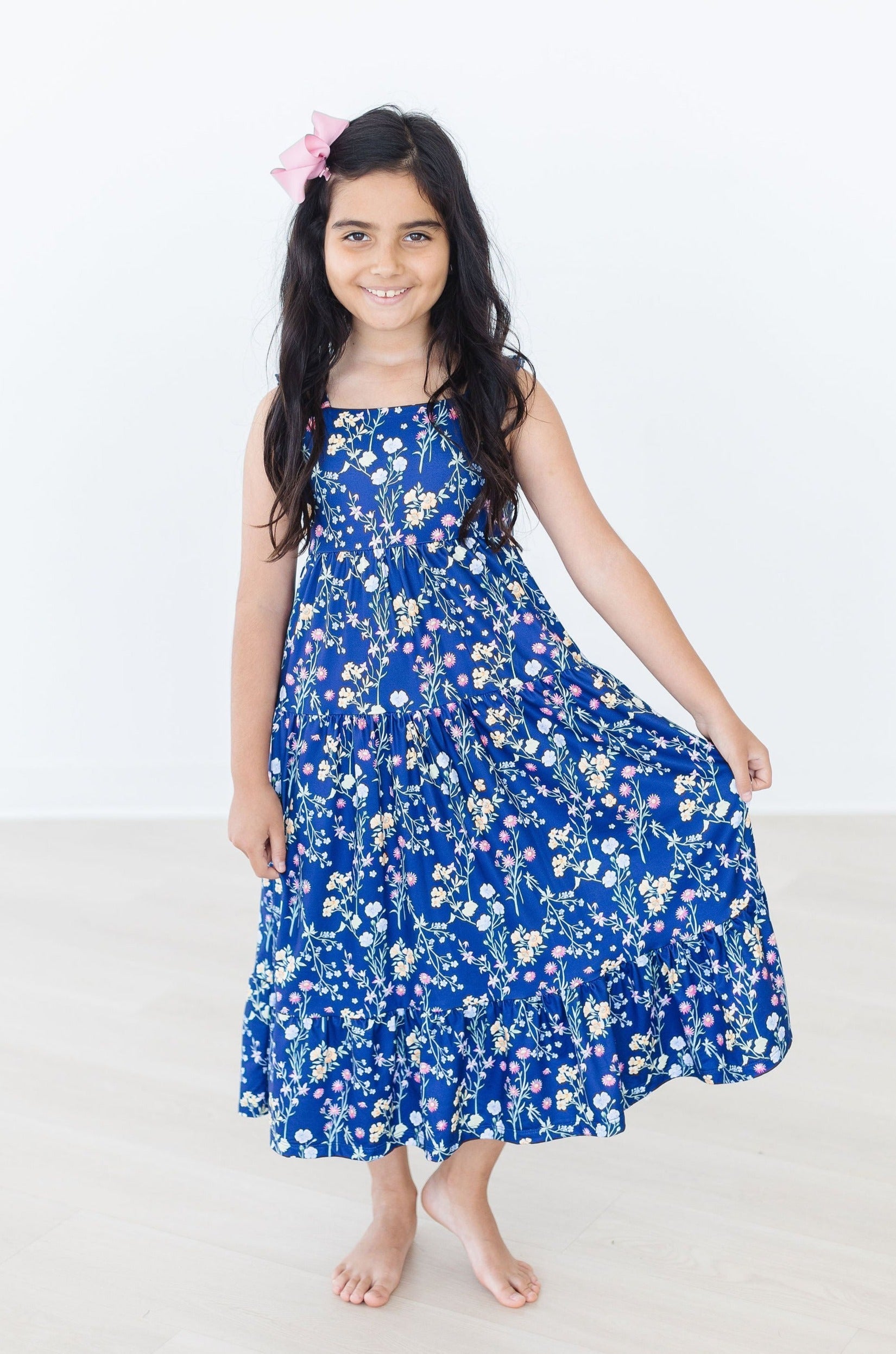 Mila & Rose ® Sunny Meadow Ruffle Maxi Dress — side view