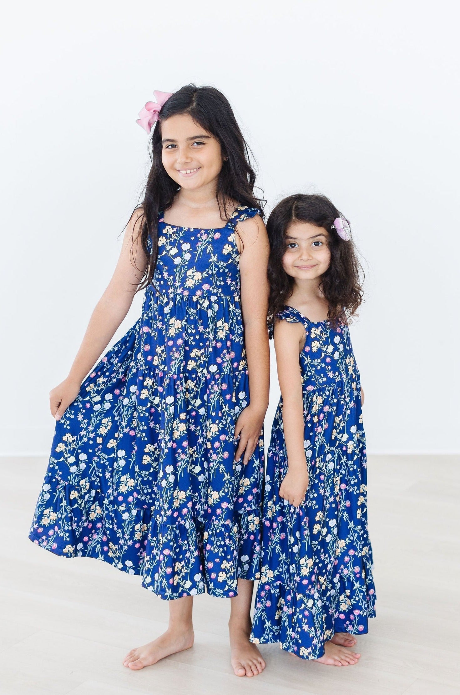 Mila & Rose ® Sunny Meadow Ruffle Maxi Dress — back view