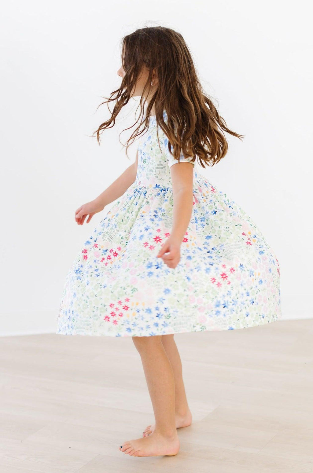 Mila & Rose ® Sunshine Meadows S/S Pocket Twirl Dress — side view