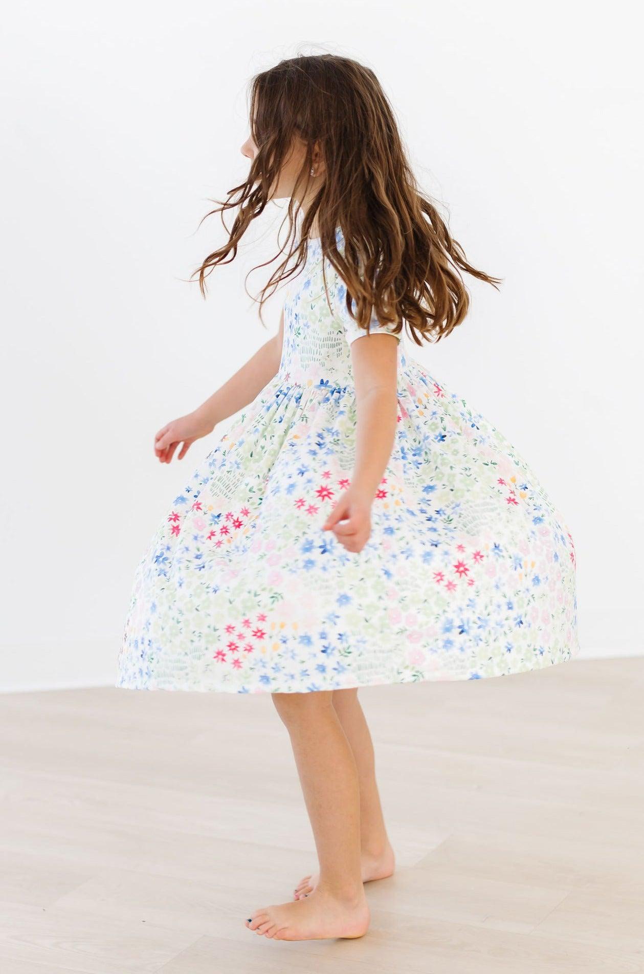 Mila & Rose ® Sunshine Meadows S/S Pocket Twirl Dress — side view