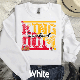 Super Bowl KINGDOM Kansas City Football Chiefs T-Shirt, KC Football Tee, Game…