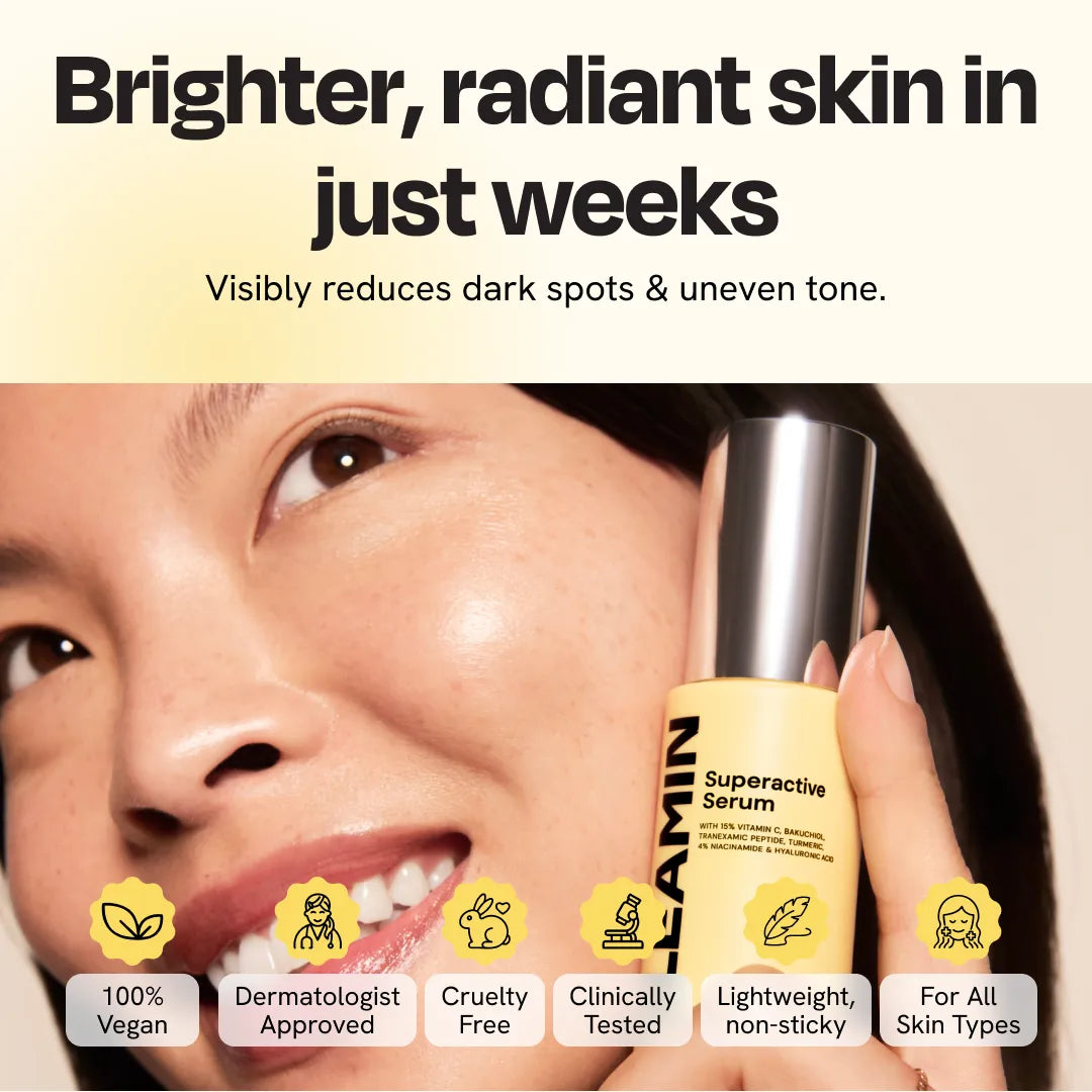 Gleamin Superactive Serum — 15% Vitamin C daily brightening serum