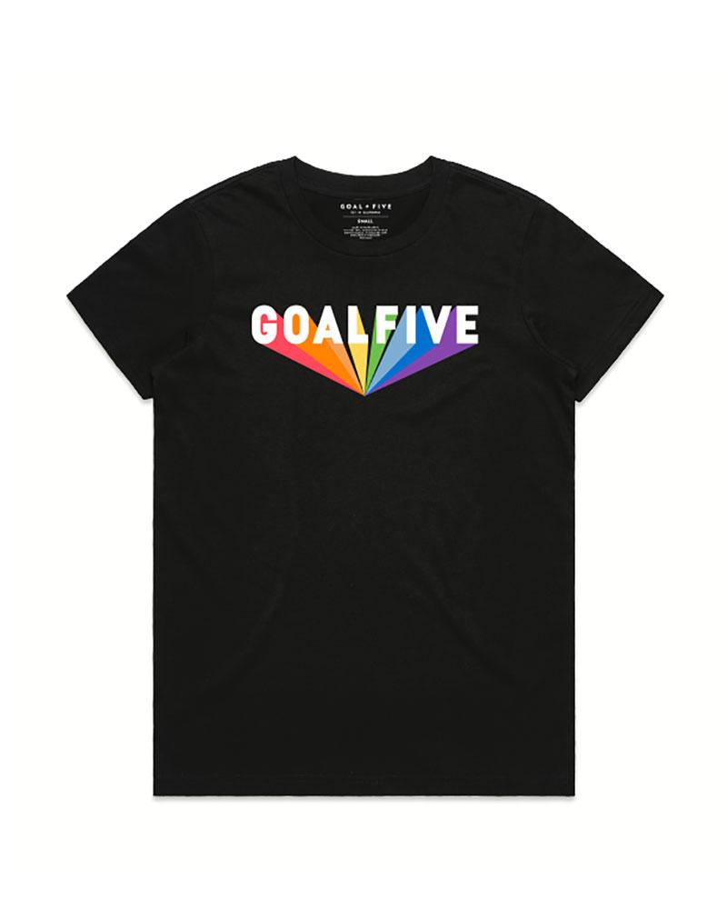 Goal Five Superhuman Black Cotton T-Shirt — main product shot