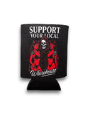 Luckless Outfitters Support Your Local Whorehouse Koozie — main product shot