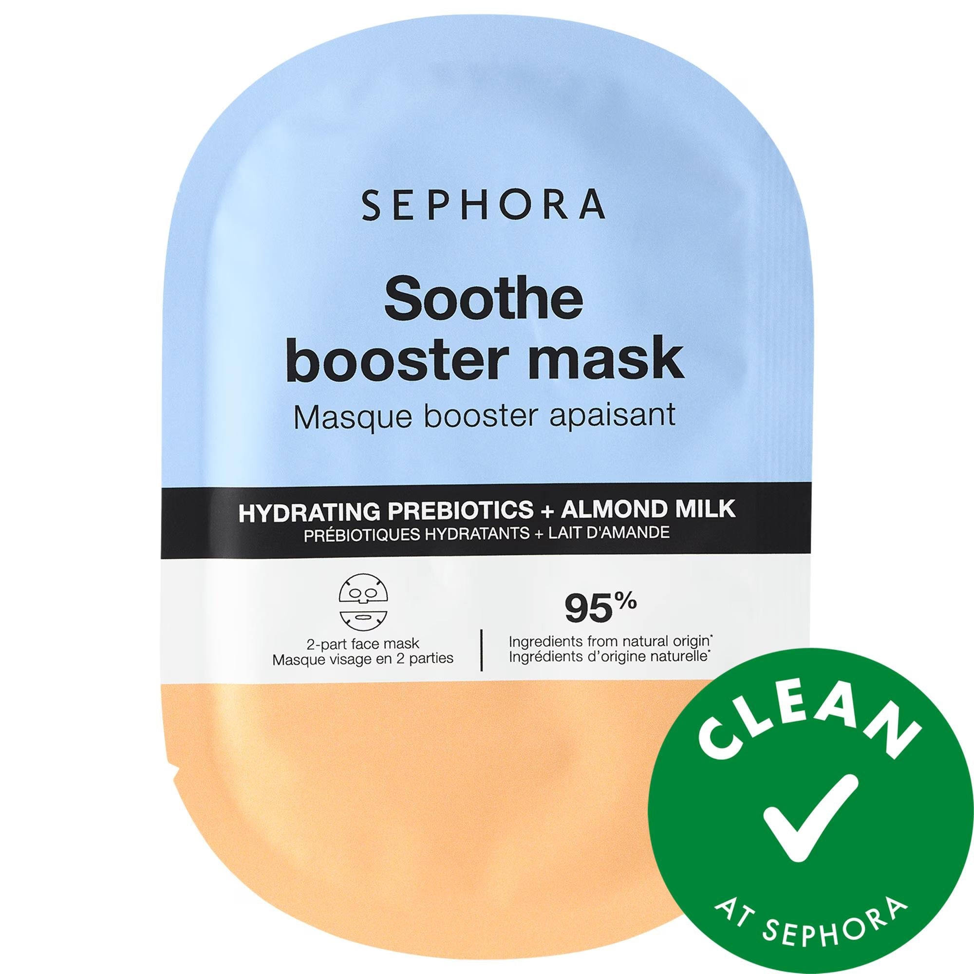 Sephora Collection Booster Face Mask Soothe + Hydrating Face Mask with Prebiotics and Almond Milk