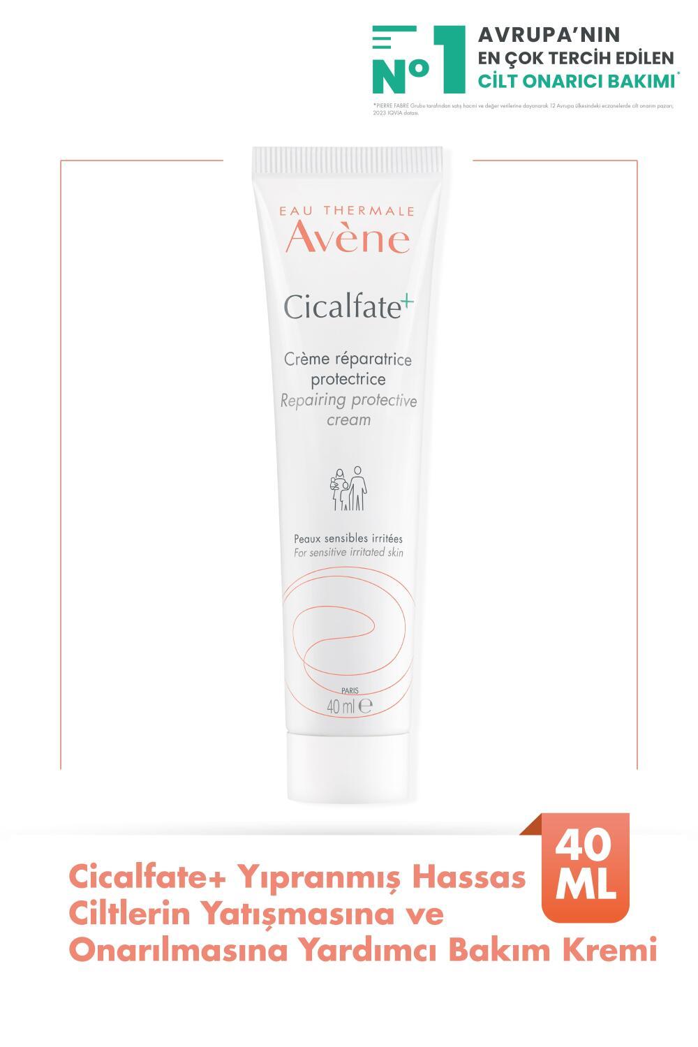 Avene Cicalfate Repair Cream 40ml - Soothing Moisturizer for Sensitive Skin, Newborns to Adults