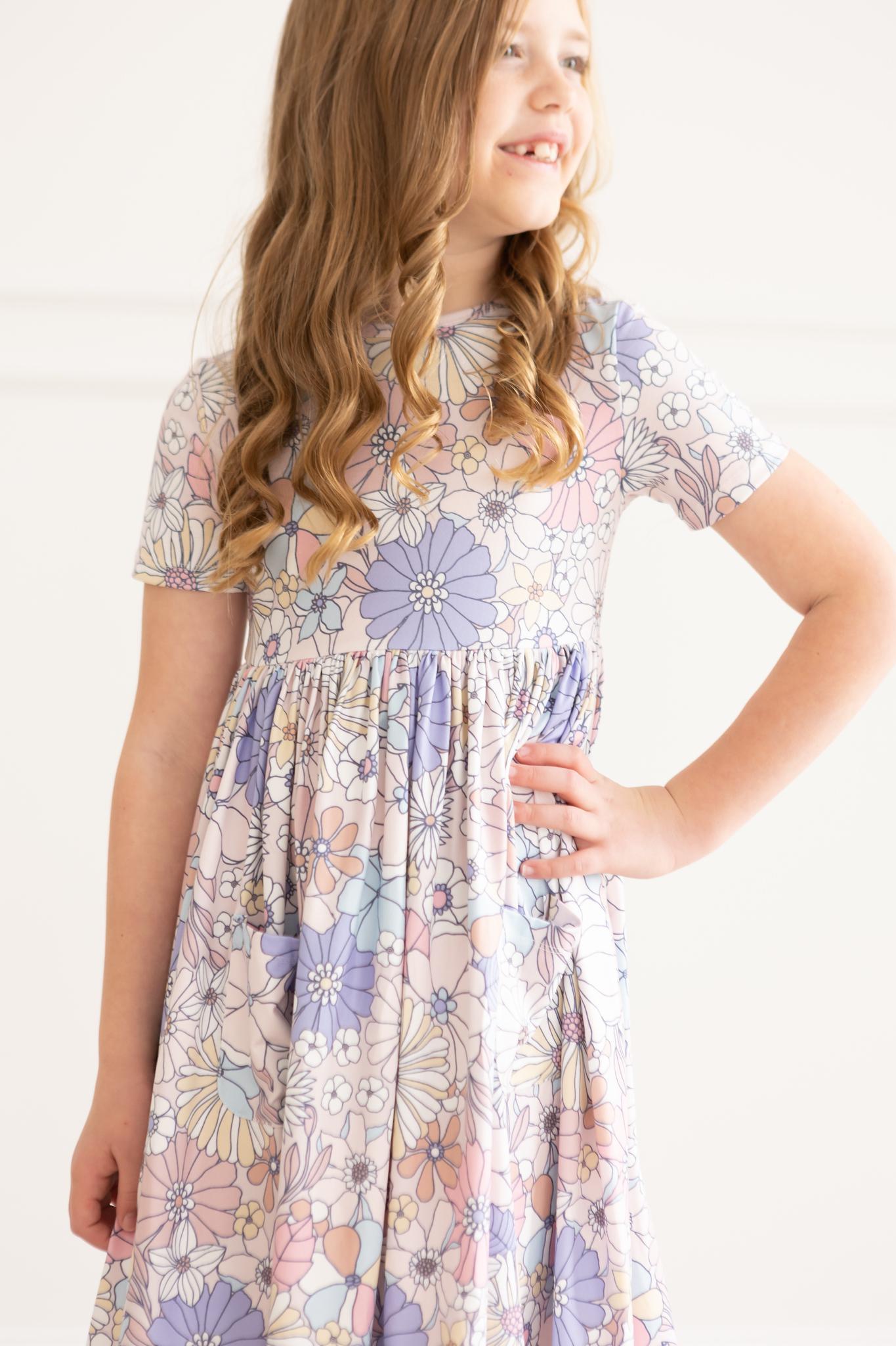 Mila & Rose ® Sweet Escape Floral S/S Pocket Twirl Dress — main product shot