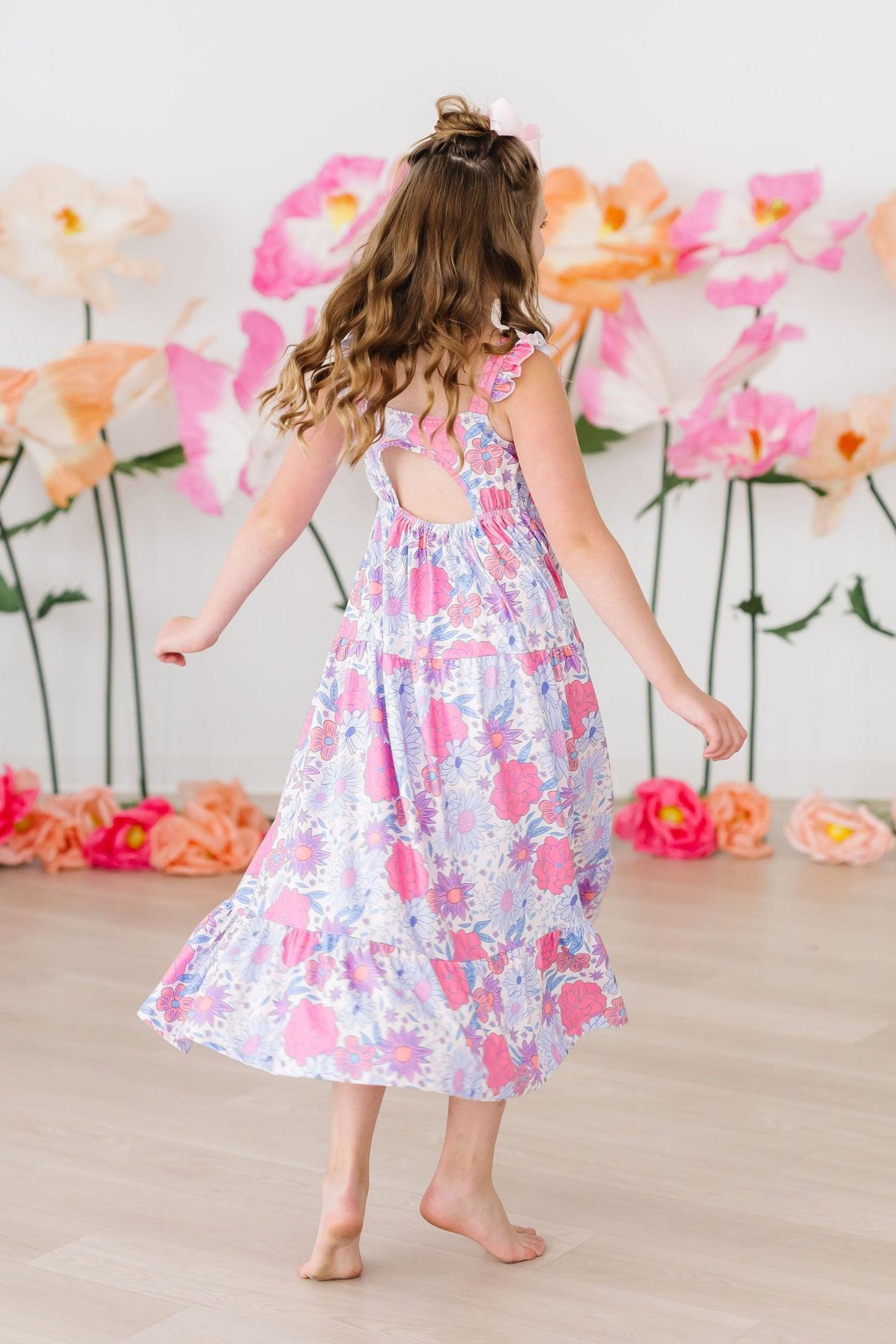 Mila & Rose ® Sweet Springtime Ruffle Maxi Dress — alternative angle