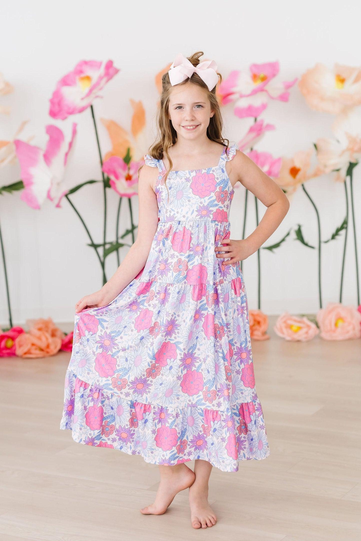 Mila & Rose ® Sweet Springtime Ruffle Maxi Dress — main product shot