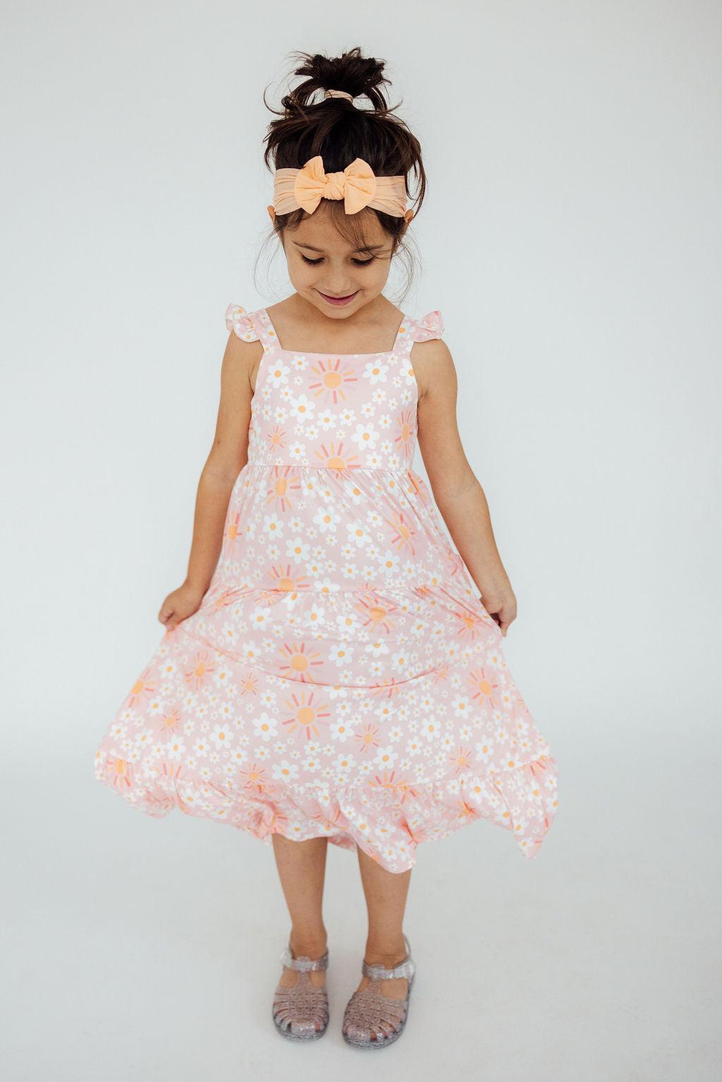 Mila & Rose ® Sweet & Sunny Ruffle Maxi Dress — lifestyle context